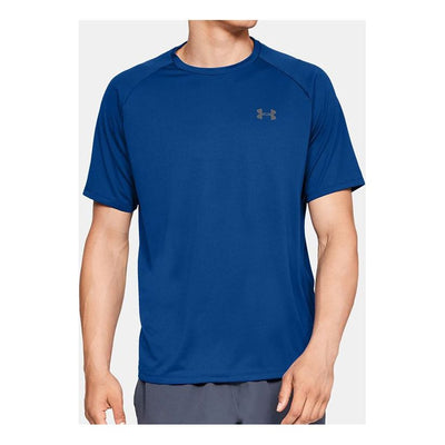 Men's Under Armour Tech 2.0 Short Sleeve Sports Tops Blue