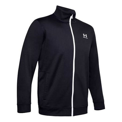 Under Armour Sportstyle Tricot Training Jacket 'Black White'