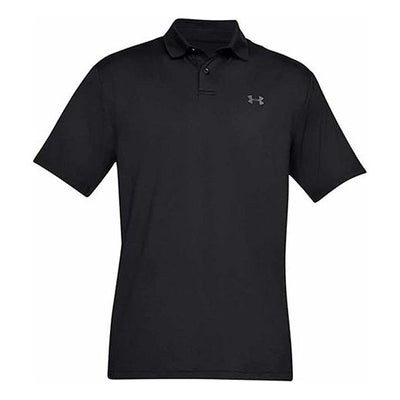 Men's Under Armour Performance Polo 2.0 Golf Sports Breathable Short Sleeve Polo Shirt Black