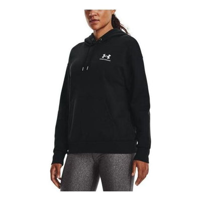 (WMNS) Under Armour Essential Fleece Hoodie 'Black'