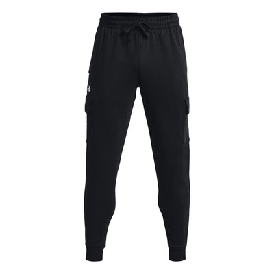 Under Armour Rival Fleece Cargo Joggers 'Black White'