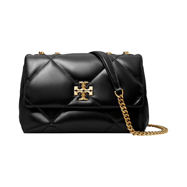 Tory Burch Kira Diamond Quilt Small Convertible Shoulder Bag 'Black'