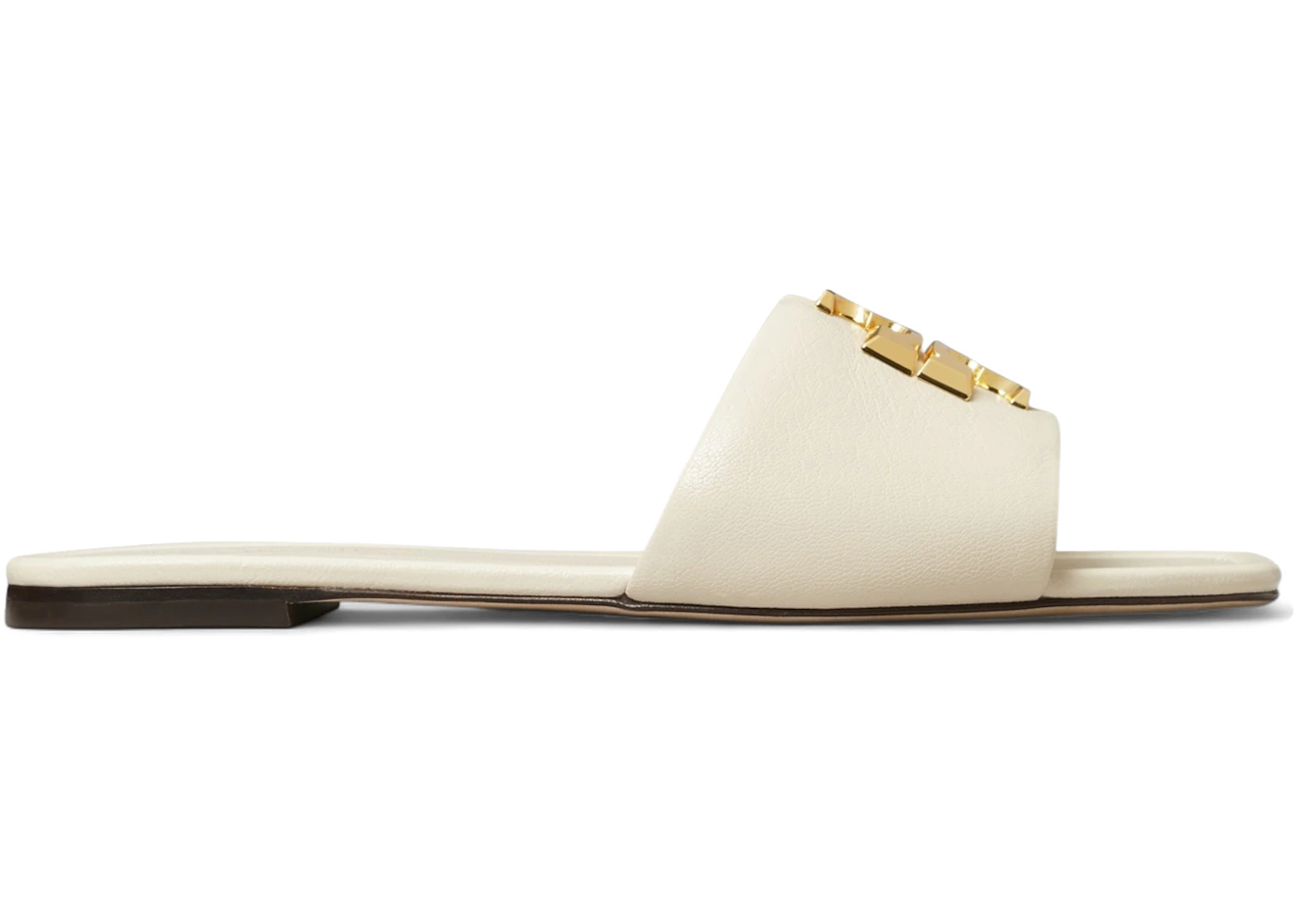 Tory Burch Eleanor Slide Light Cream Gold (Women's)