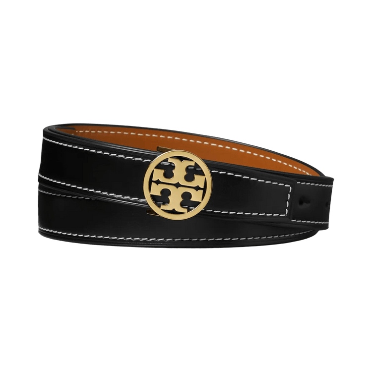 Tory Burch 1" Miller Belt 'Black Whiskey'