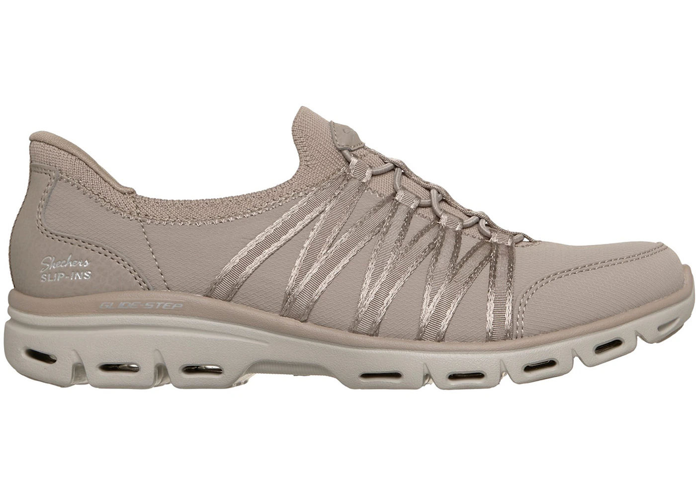 Skechers Slip-ins Glide-Step Comfort Steady Grace Taupe (Women's)