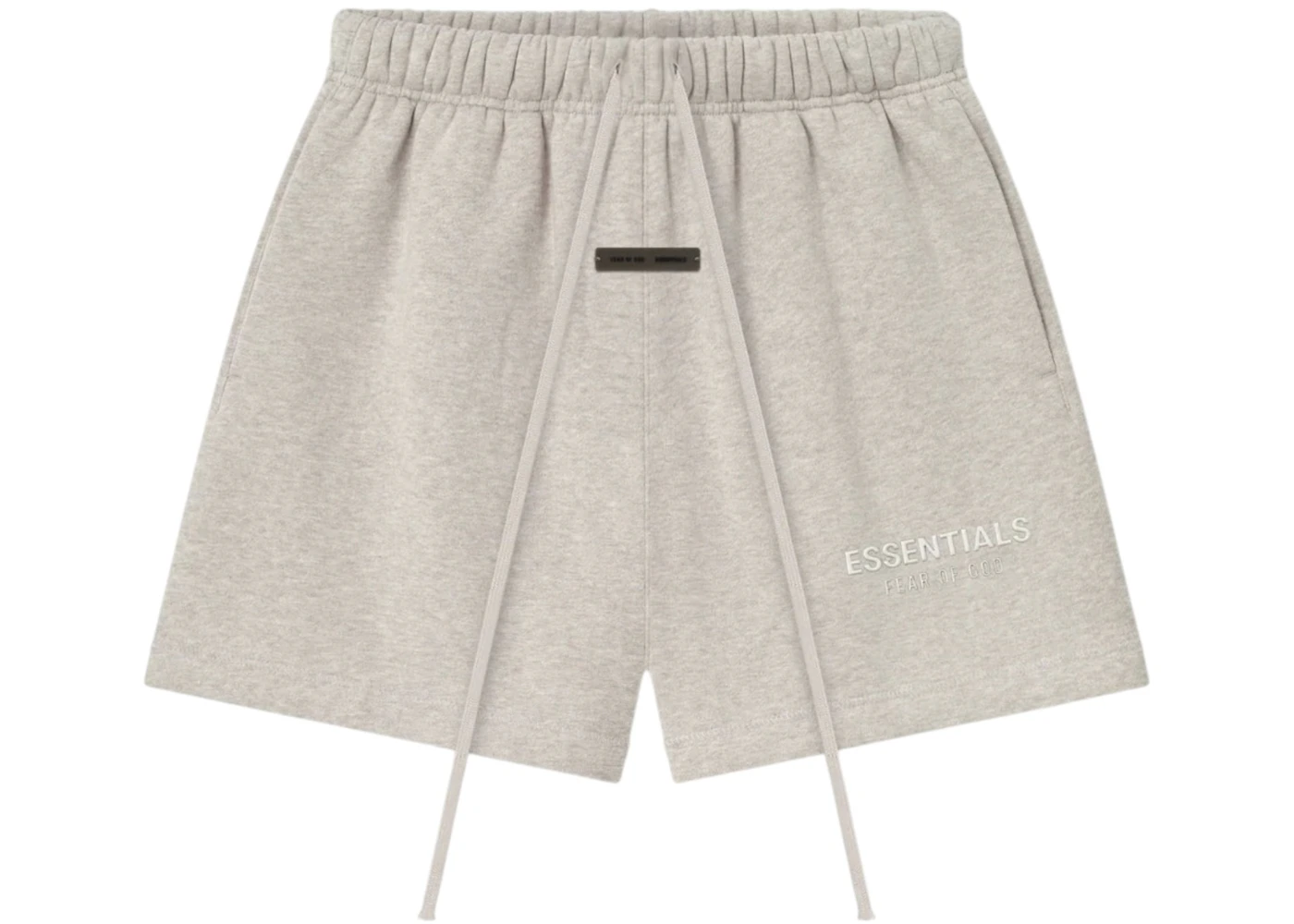 Fear of God Essentials Womens Classic Fleece Sweatshort Heather Stone