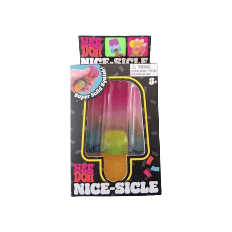 NeeDoh Nice-Sicle Popsicle Squishy Fidget Toy 'Pink/ Blue'