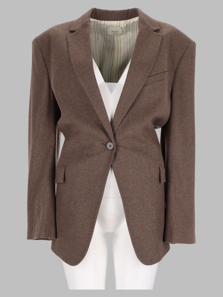 Alysi Single-Breasted Longline Blazer