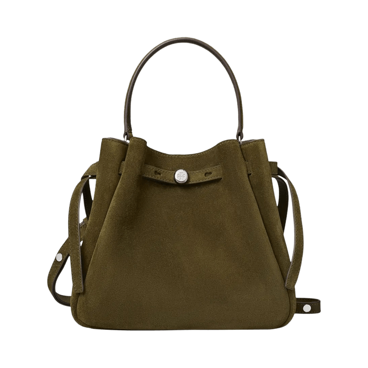 Tory Burch Romy Suede Bucket Bag 'Leccio'