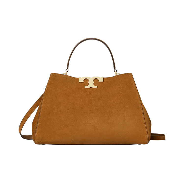 Tory Burch Eleanor Suede Satchel 'Caramel'