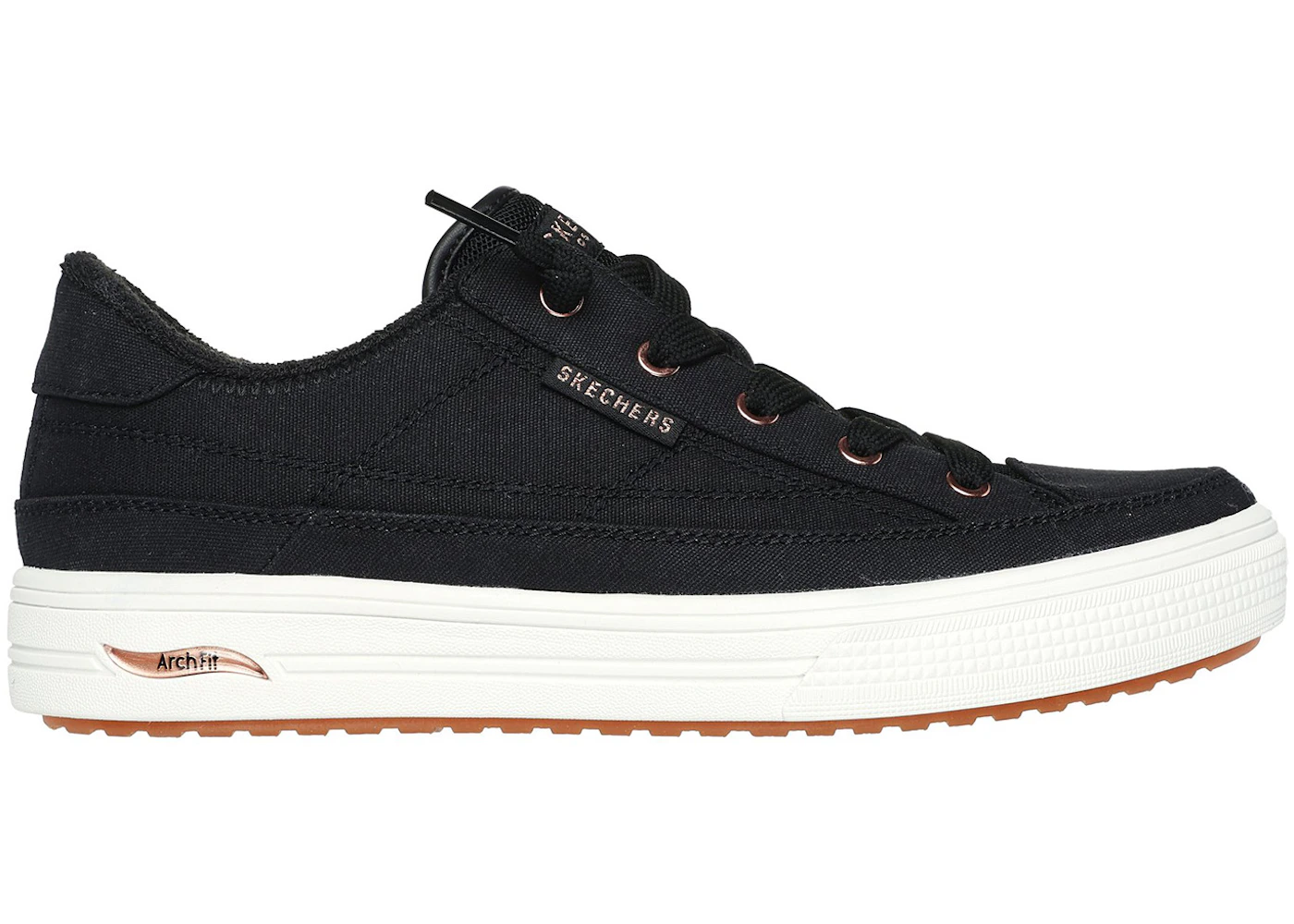 Skechers Arch Fit Arcade Meet Ya There Black White Gum (Women's)