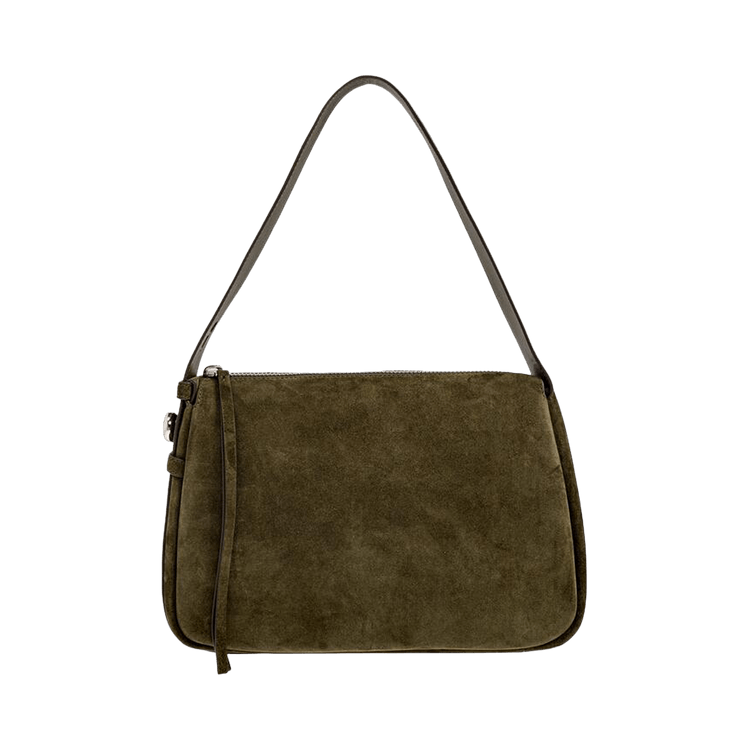 Tory Burch Romy Suede Shoulder Bag 'Stone'