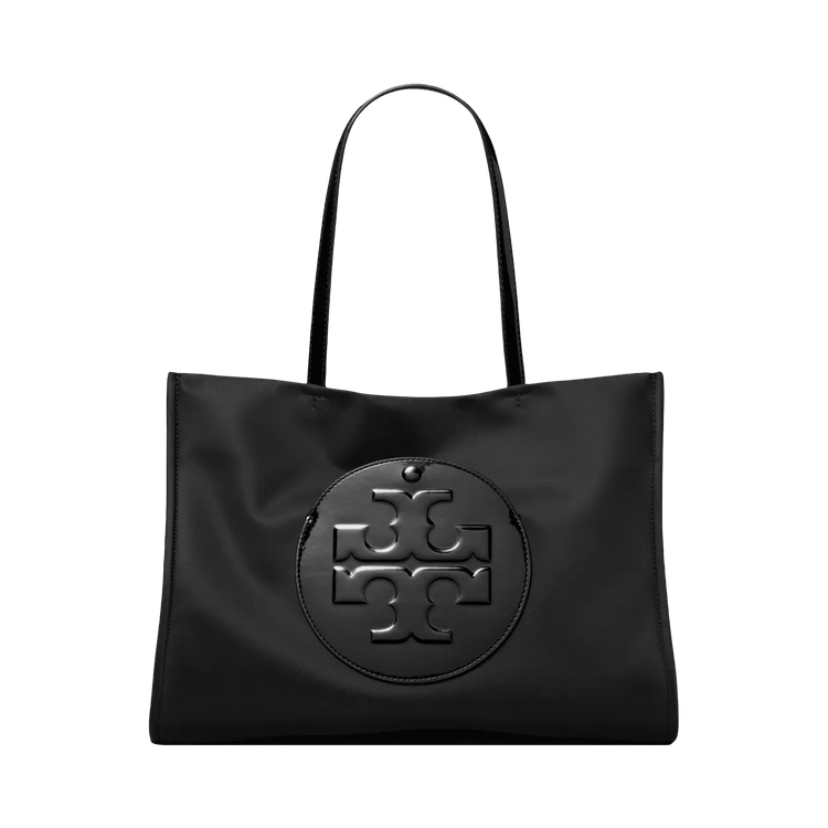 Tory Burch Ella Patent Small Tote Bag 'Black'