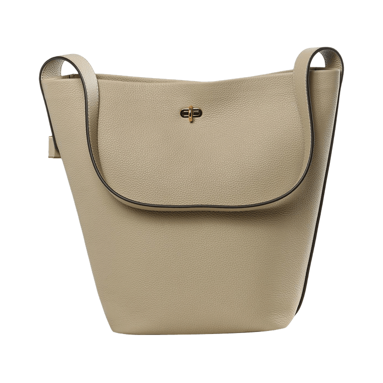 Tory Burch Lock Slim Bucket Bag 'Light Stone'