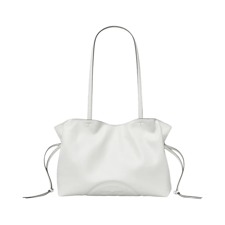 Tory Burch Ella Recycled Drawstring Small Tote Bag 'Bianco'