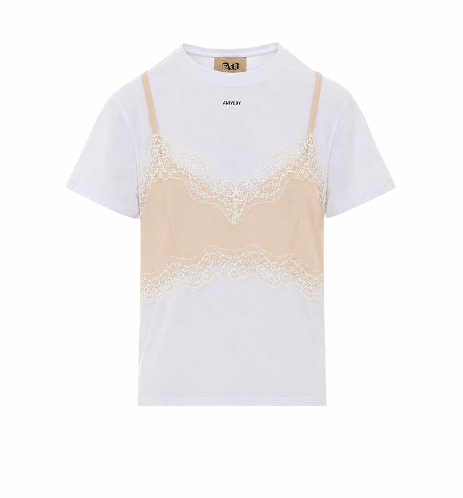 Aniye By Lila Lace Bra Detail T-Shirt