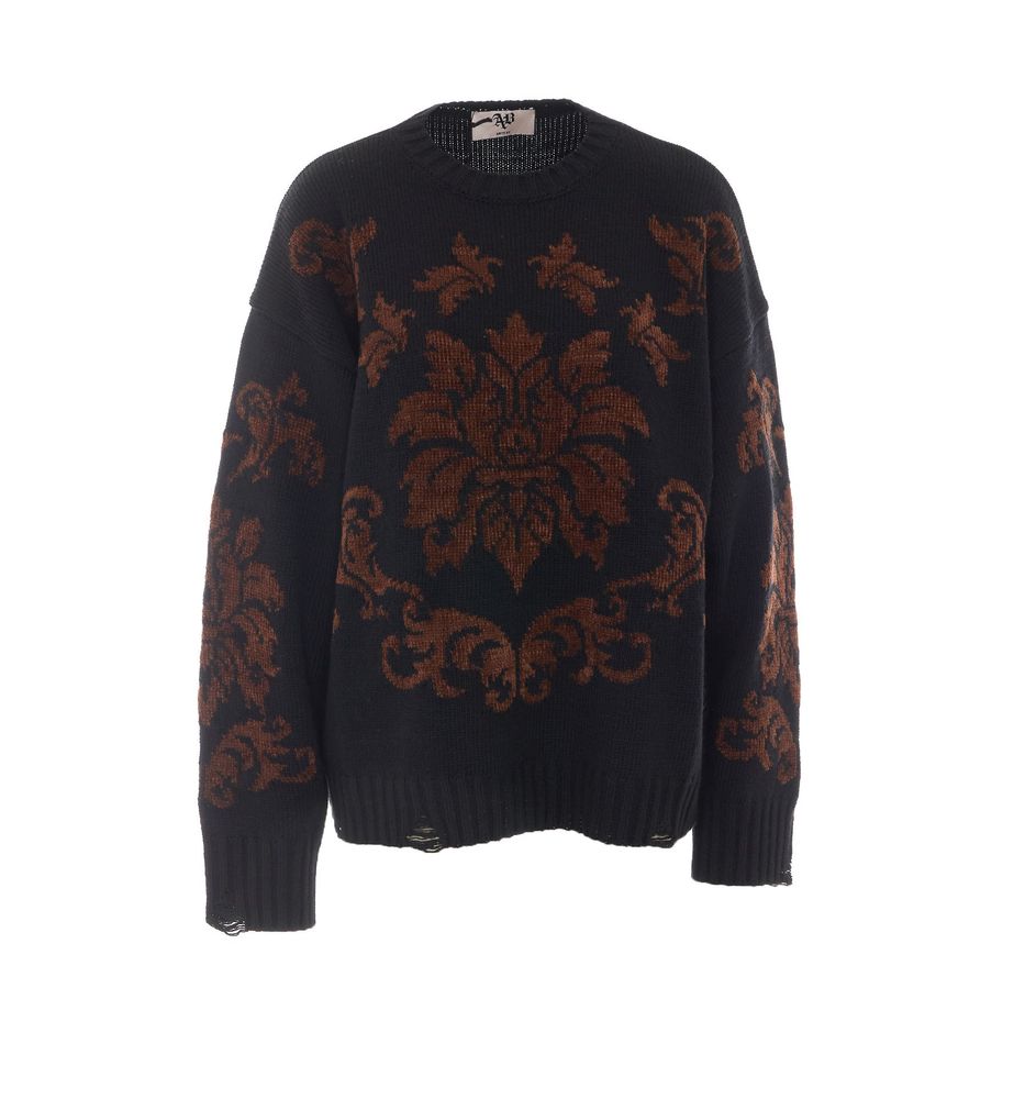 Aniye By Tulan Jacquard Knitted Sweater