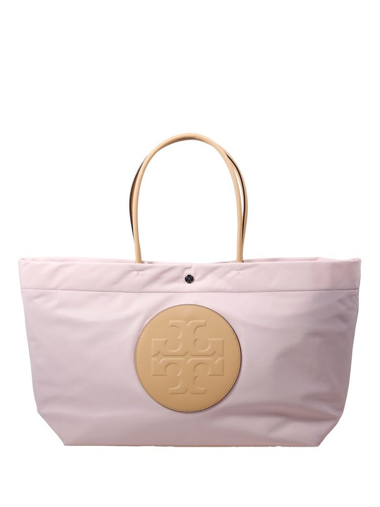 Tory Burch Ella Twist Logo Top Handle Bag