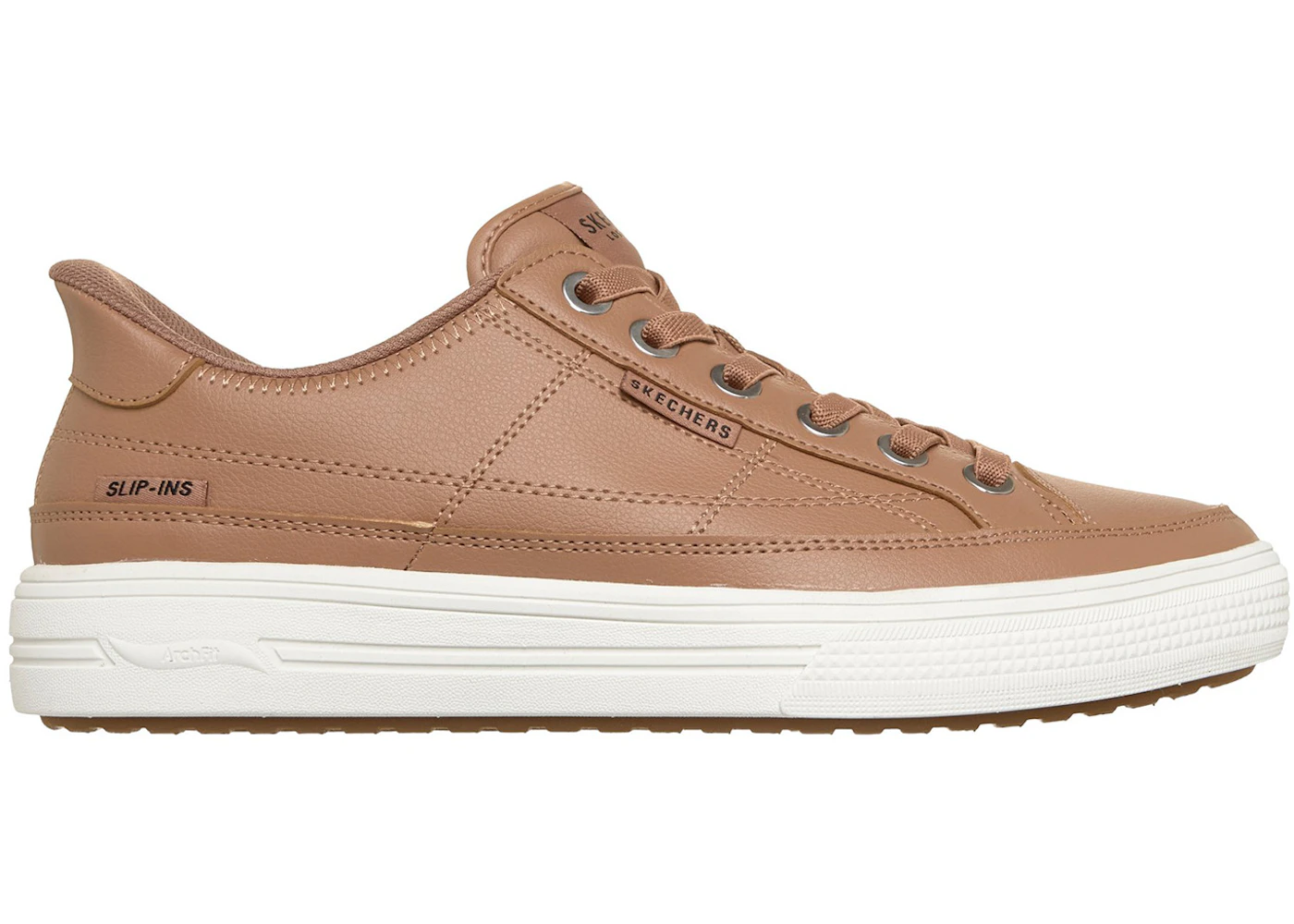 Skechers Slip-ins Arch Fit Arcade Catch Ya There Tan
