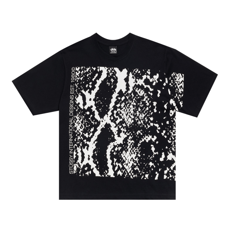 Stussy Snakeskin Tee 'Black'