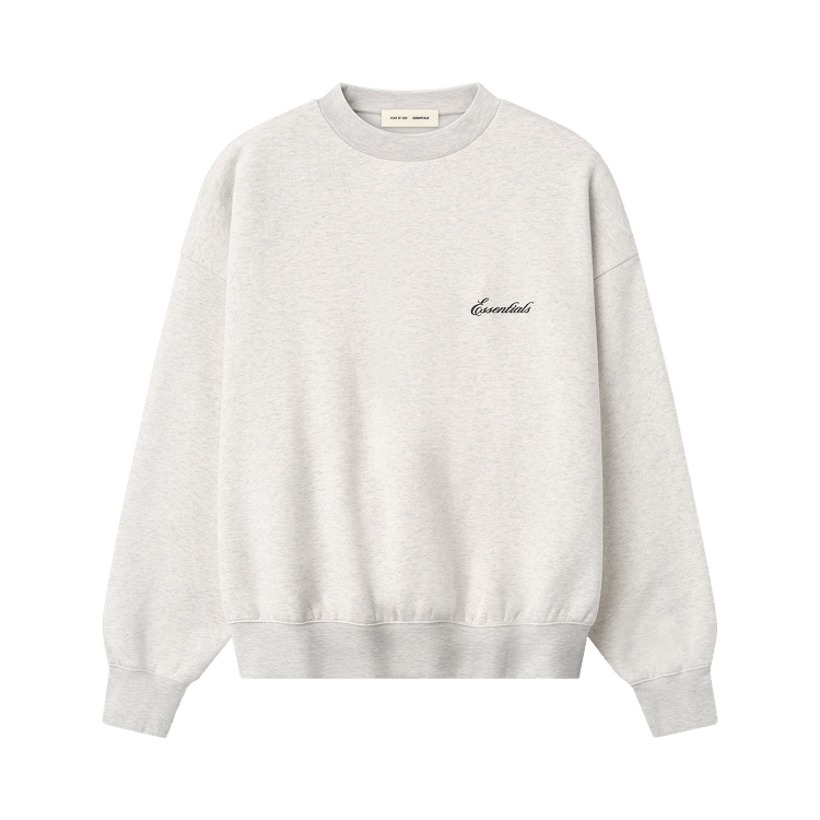 Fear of God Essentials Signature Classic Crewneck Sweatshirt 'Oatmeal Heather'