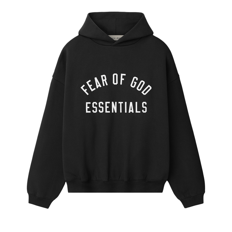 Fear of God Essentials Varsity 90s Hoodie 'Vintage Black'