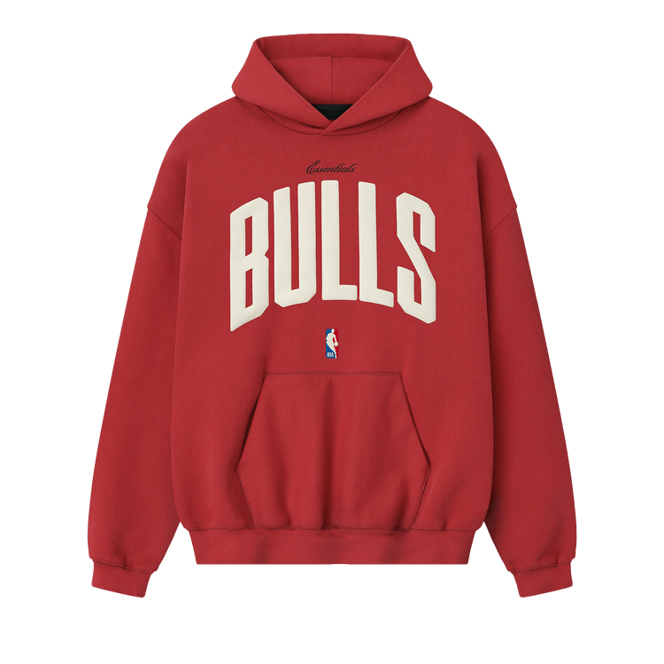 Fear of God Essentials Bulls 90s Hoodie 'Red'