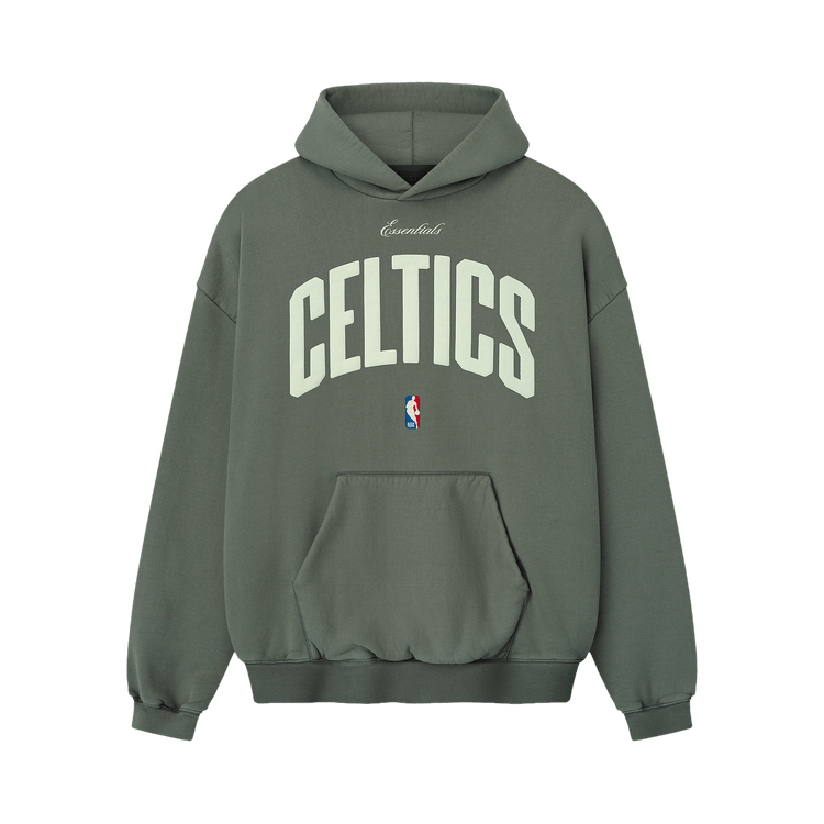 Fear of God Essentials Celtics 90s Hoodie 'Balsam Green'