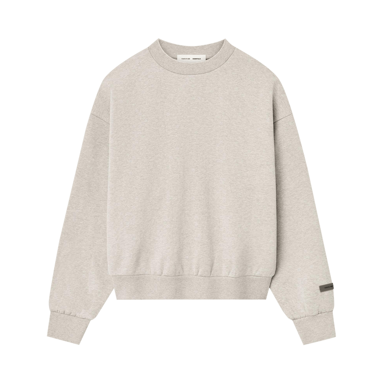 Fear of God Essentials Classic Fit Fleece Crewneck 'Heather Stone'