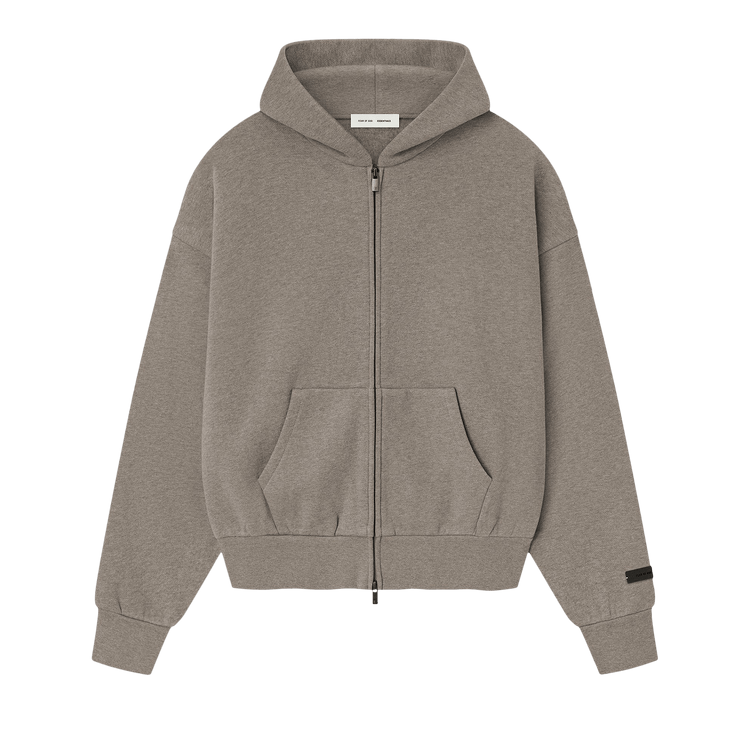Fear of God Essentials Classic Fleece Zip-Up Hoodie 'Homestead Heather'