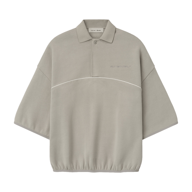 Fear of God Essentials Active Trace Quarter Sleeve Modern Polo 'Seal'