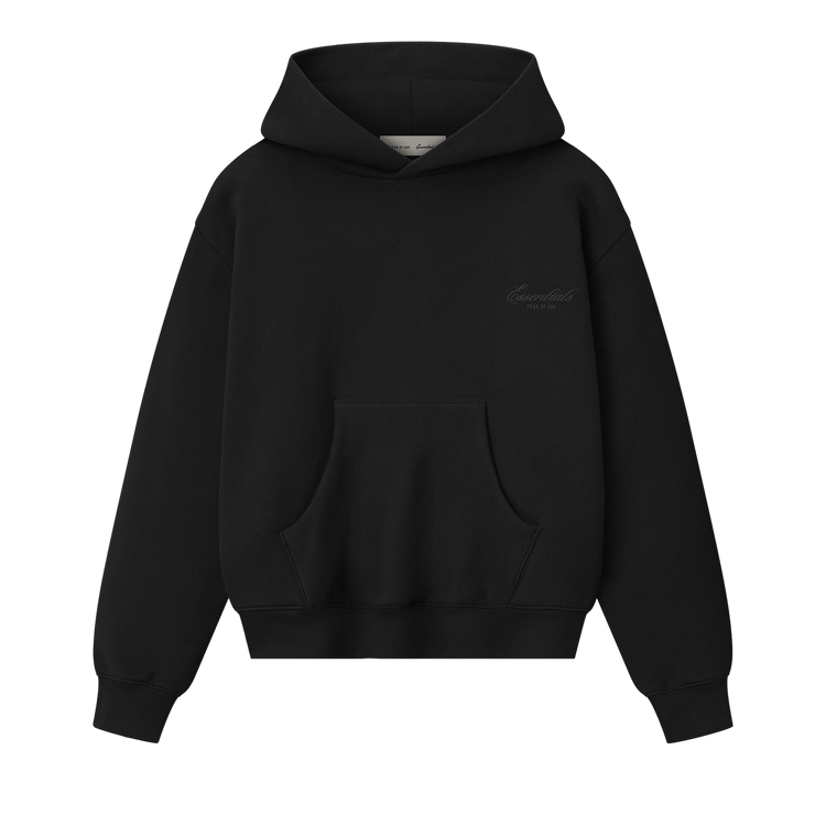 Fear of God Essentials Signature Classic Hoodie 'Vintage Black'