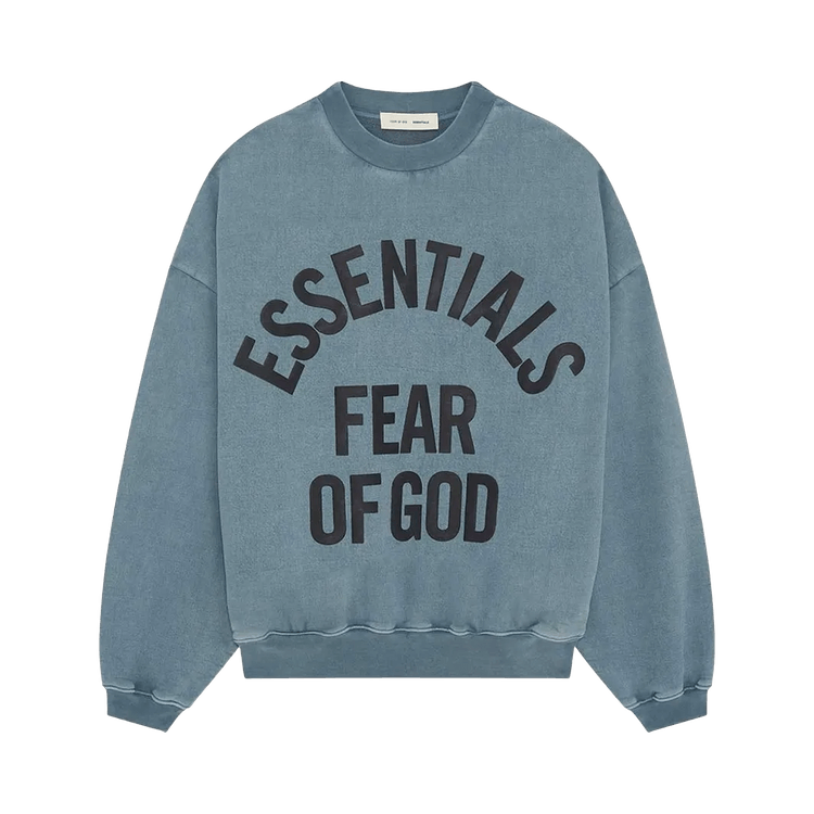 Fear of God Essentials Campus 90's Crewneck Sweatshirt 'Faded Coastal'