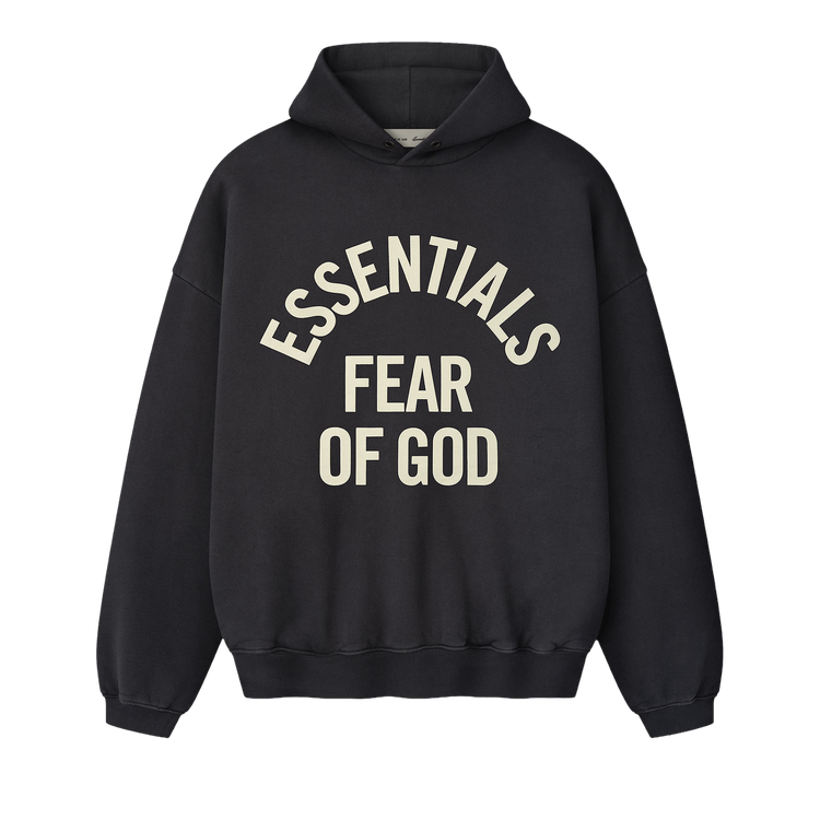 Fear of God Essentials Campus 90's Hoodie 'Faded Black'