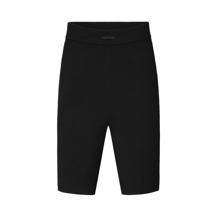 Fear of God Essentials Rib Knit Bike Short 'Vintage Black'