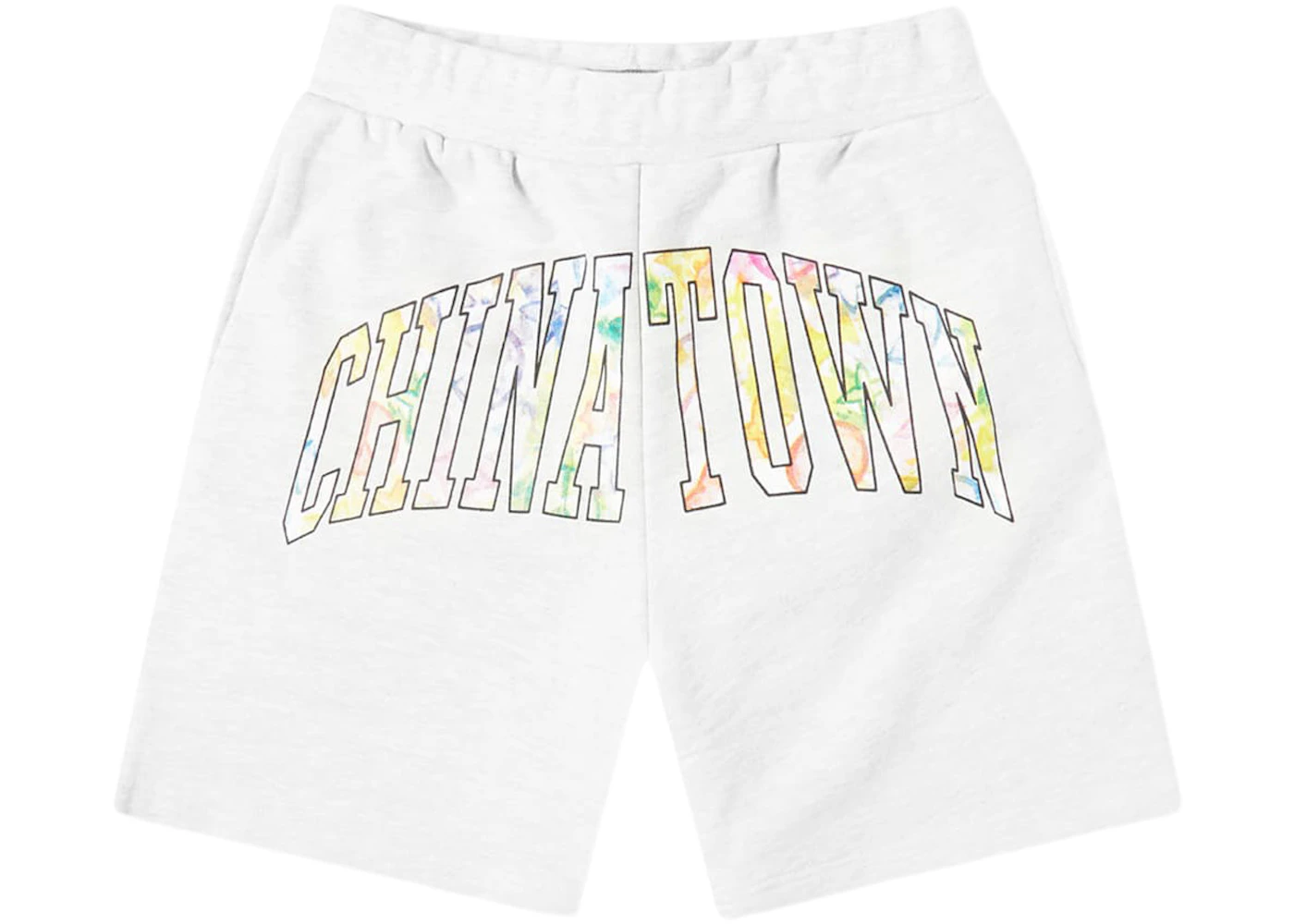Market Watercolor Arc Sweat Shorts Ash Grey