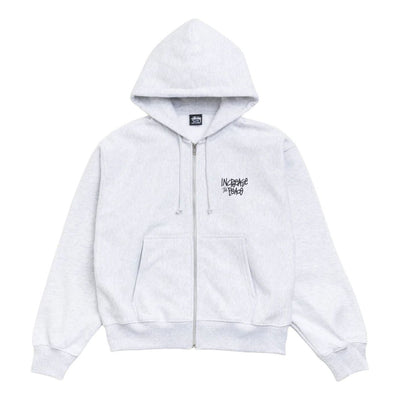 Stussy Peace Increased Zip Hoodie 'Ash Heather'