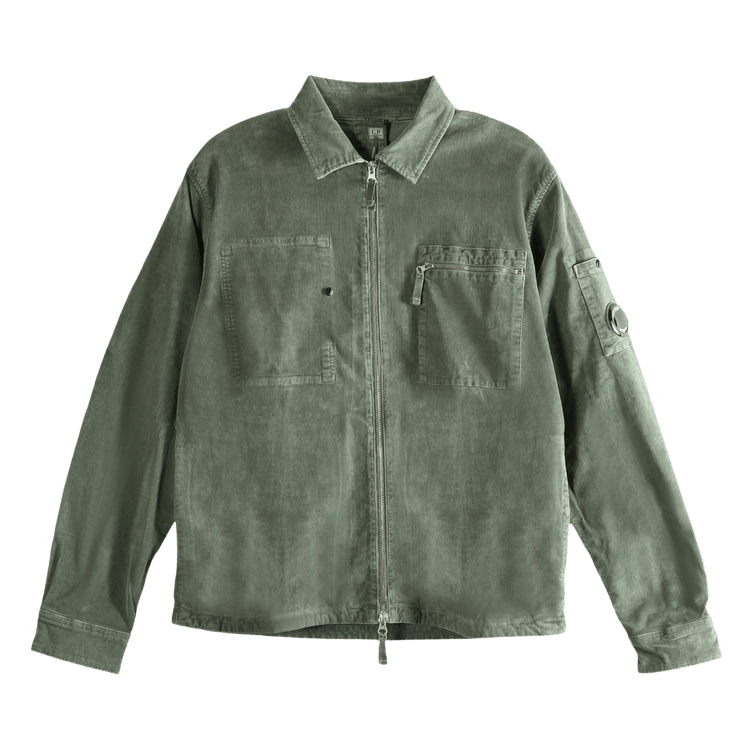 C.P. Company Overshirt In Corduroy 'Gunmetal'
