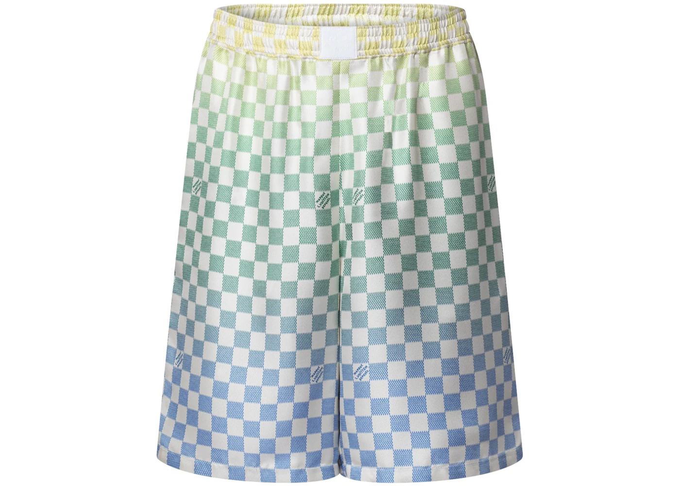 Louis Vuitton Damier Gradient Printed Silk Shorts Multicolor