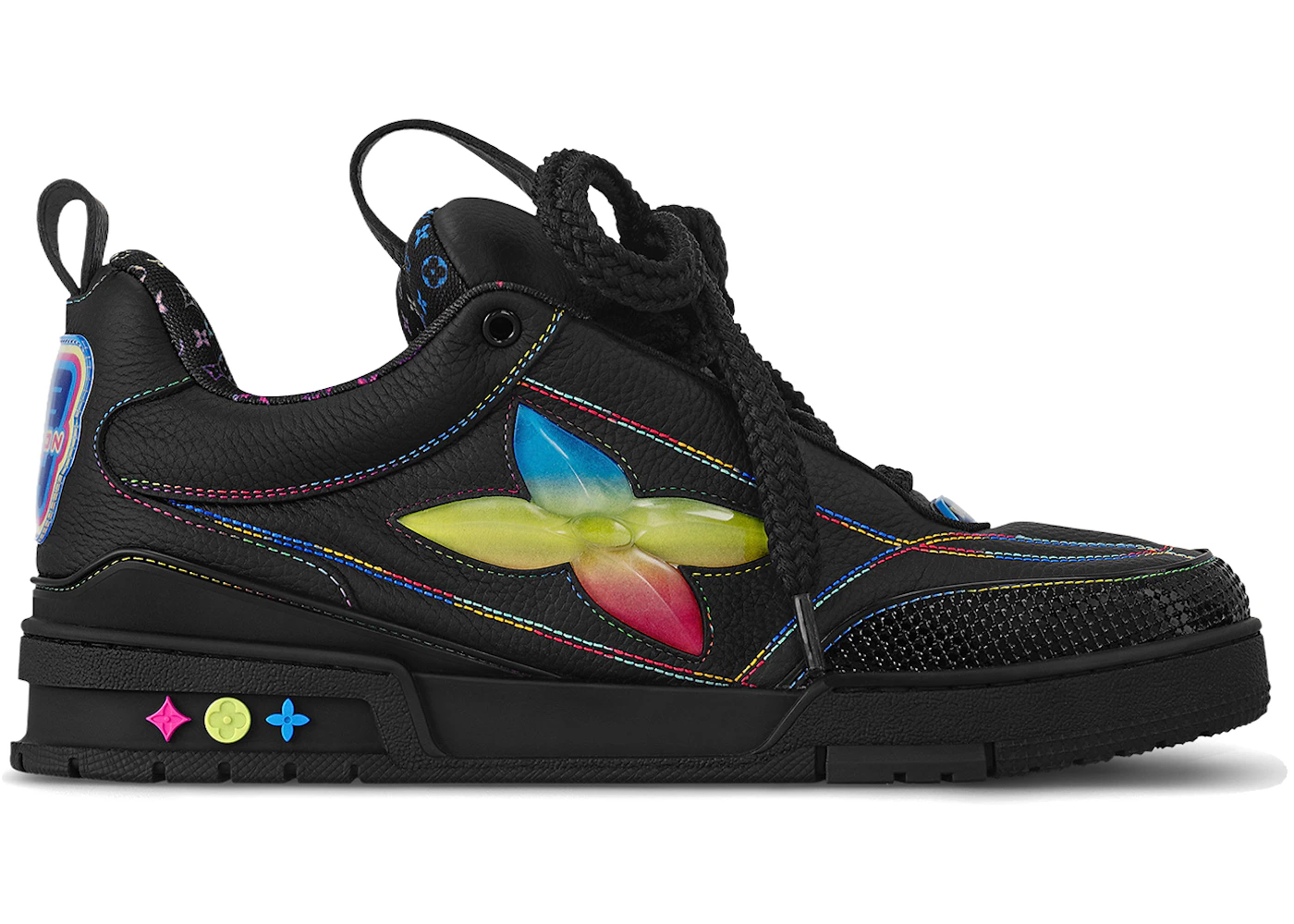 Louis Vuitton LV Skate Sneaker Black Gradient Monogram Flower