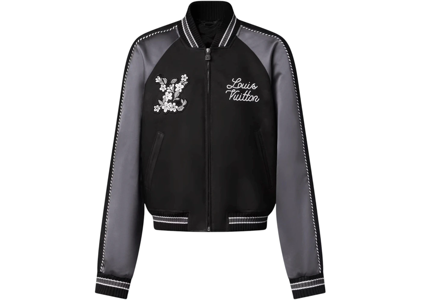 Louis Vuitton x Nigo Embellished Mix Leather Jacket Black