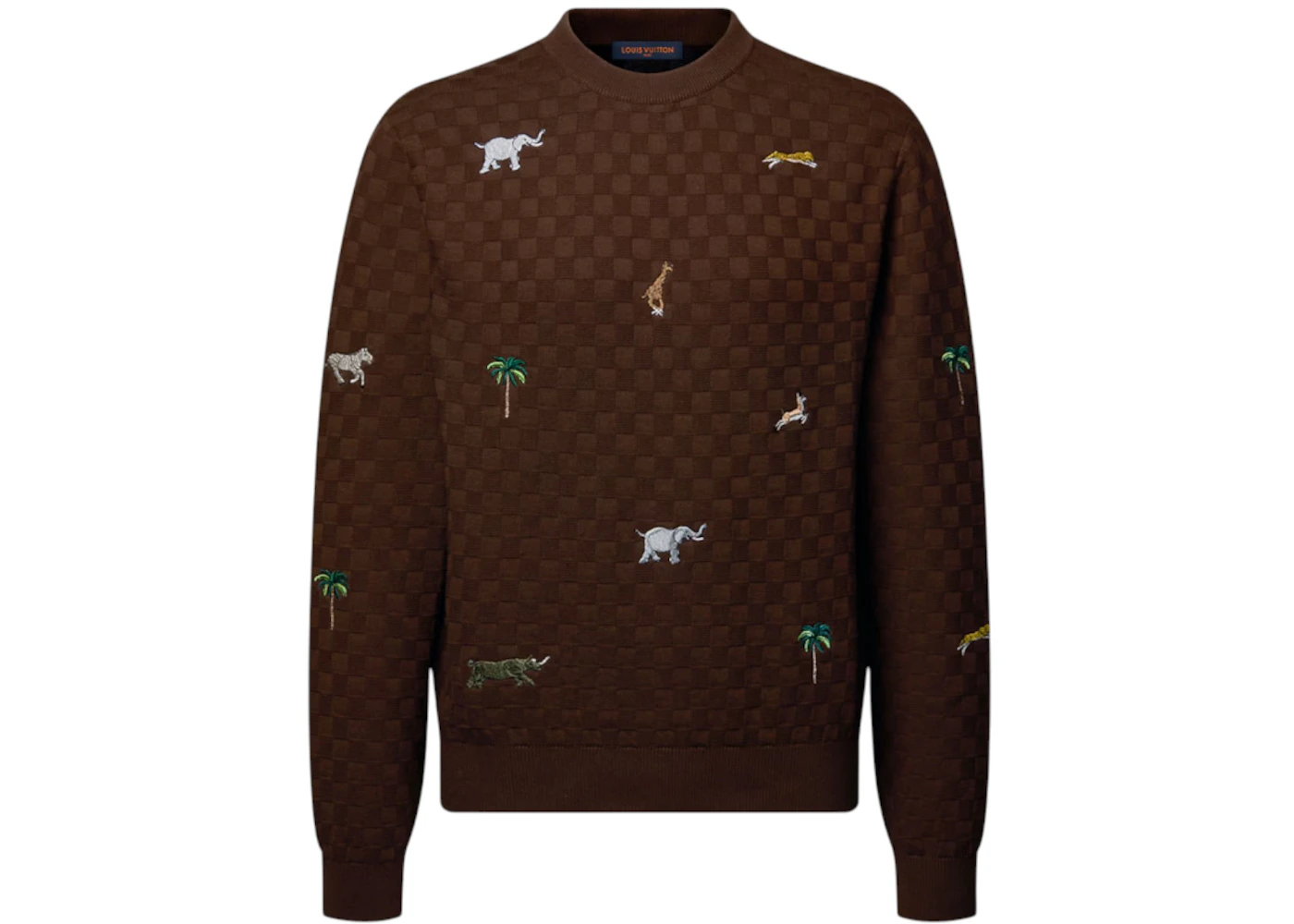 Louis Vuitton x The Darjeeling Limited Embroidered LS Crewneck Bourbon Brown