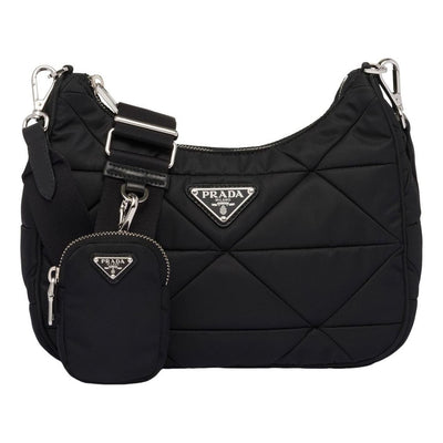 (WMNS) PRADA FW25 Padded Re-Nylon Shoulder Bag 'Black'