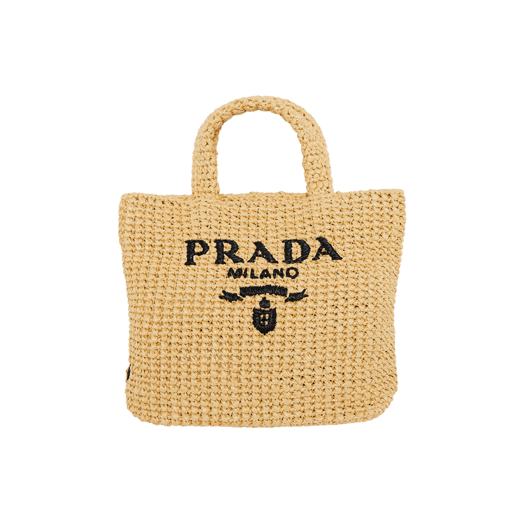 Prada Small Crochet Tote Bag 'Natural'