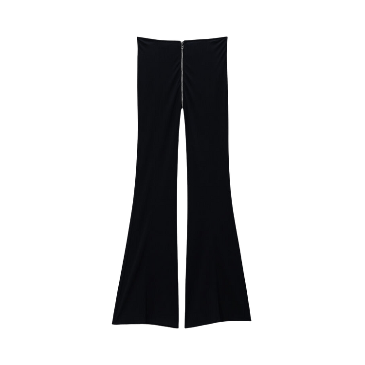Alexander Wang Zipper At Rise Mid Rise Pants 'Black'