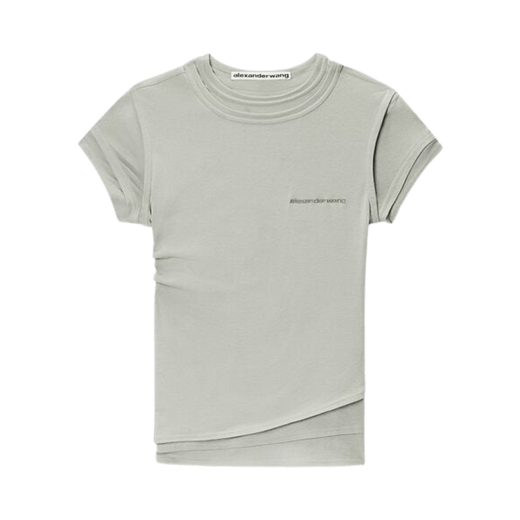 Alexander Wang Layered Short-Sleeve Top 'Blaze Green'