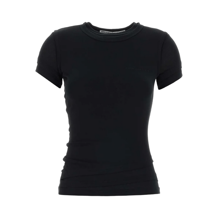 Alexander Wang Layered Short-Sleeve Top 'Black'