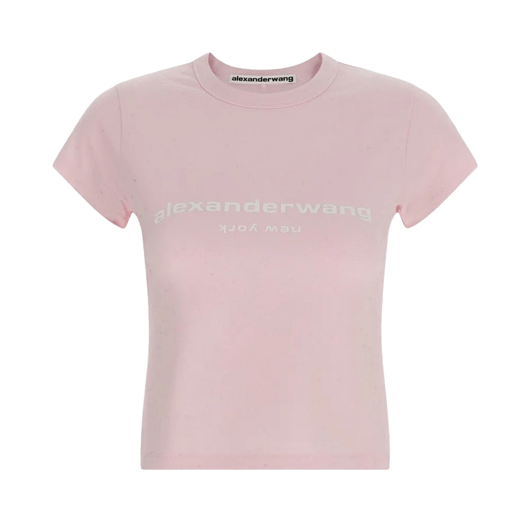 Alexander Wang Hotfix Logo Tee 'Light Pink'