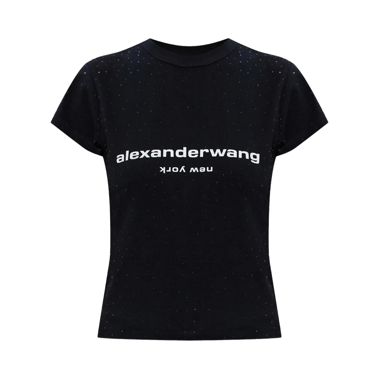 Alexander Wang Hotfix Logo Tee 'Black'