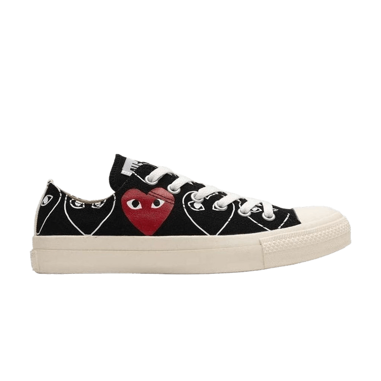 Comme des Garçons Play x Converse Chuck 70 Low 'Heart Print - Black Red'